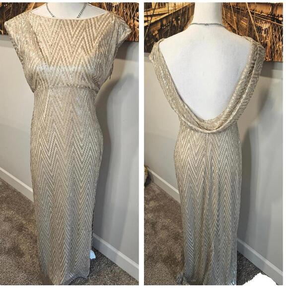 Jessica Simpson Dresses & Skirts - Jessica Simpson Vintage Inspired Sequin Evening Gown
